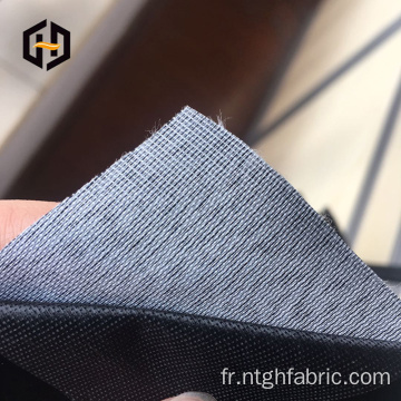 Tissu de support de canevas de polyester personnalisé de 90 g/m² pour le cuir